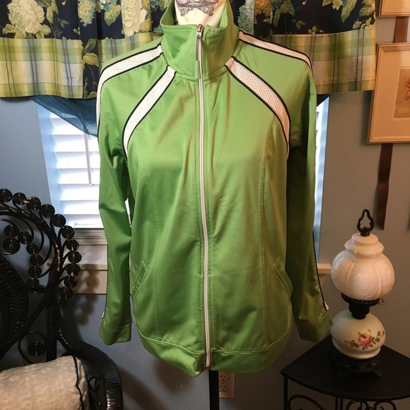 SJB active zipper front long sleeves side pockets athletic jacket. - Picture 2 of 11